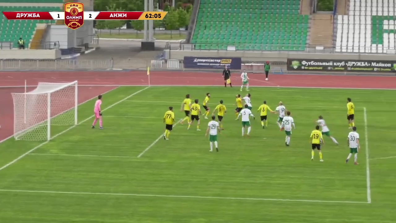 RUS D2 Druzhba Maykop Vs Anzhi Makhachkala 63 ทำประตู  ประตู, ทำคะแนน 2:2