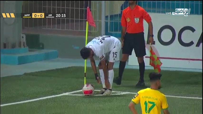 KSA D1 Hajer Vs Al Khaleej Club Hassan Al Mohamed Goal in 20 min, Score 1:0