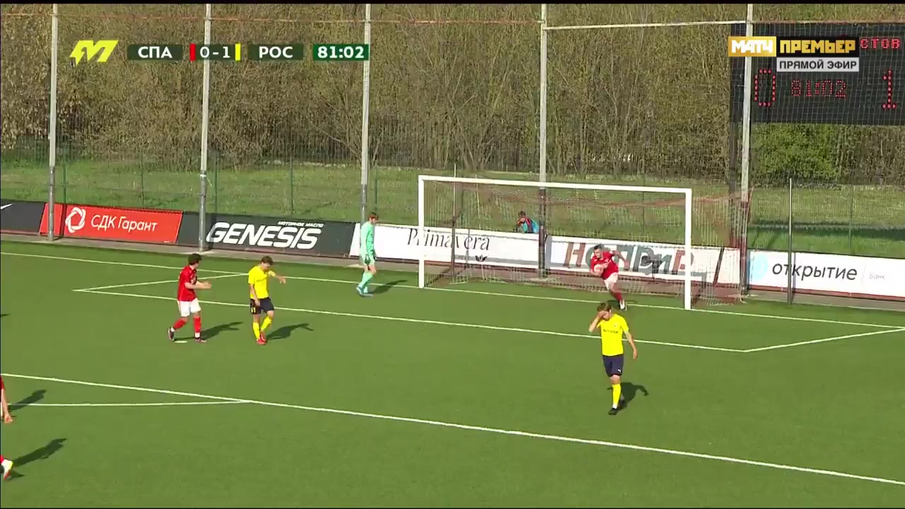 RUS YthC Spartak Moscow Youth Vs FK Rostov Youth  Goal in 82 min, Score 1:1