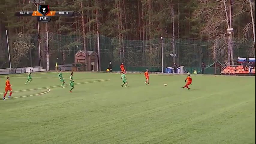 RUS YthC FK Ural Youth Vs FC Terek Groznyi Youth Kulikov Goal in 29 min, Score 1:1