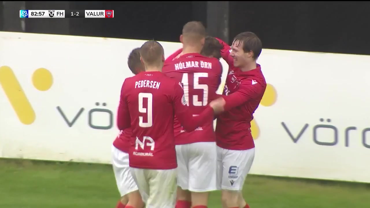 ICE PR Hafnarfjordur Vs Valur Reykjavik  Goal in 82 min, Score 1:2