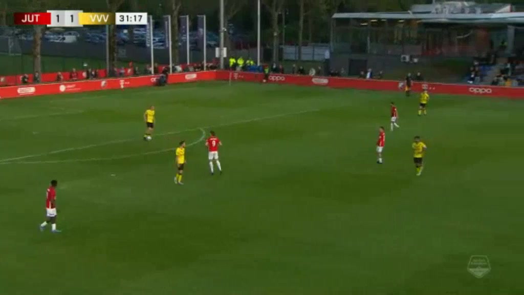 HOL D2 FC Utrecht (Youth) Vs VVV Venlo 32 phút Vào, ghi bàn 1:2