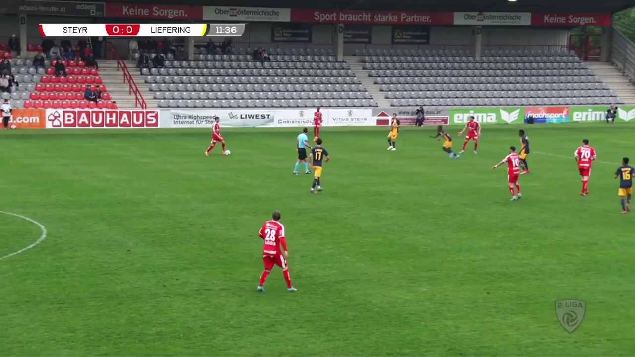 AUT D2 SK Vorwarts Steyr Vs FC Liefering 12 phút Christopher KrohnVào, ghi bàn 1:0