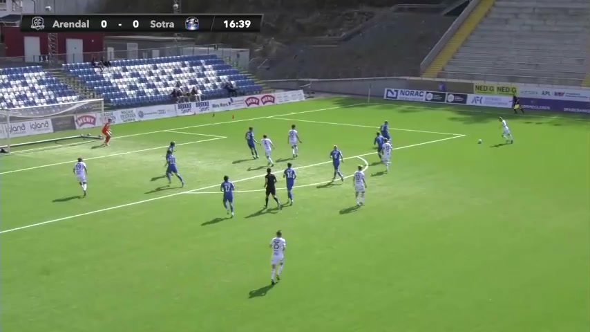 NOR D2 FK Arendal Vs Sotra Ole Marius Håbestad Goal in 16 min, Score 1:0