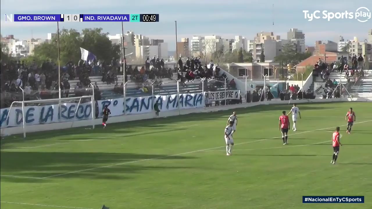 ARG D2 Guillermo Brown Vs Independiente Rivadavia 48 ทำประตู  ประตู, ทำคะแนน 2:0