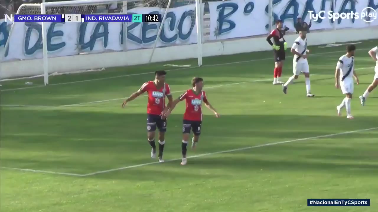 ARG D2 Guillermo Brown Vs Independiente Rivadavia 58 ทำประตู  ประตู, ทำคะแนน 2:2