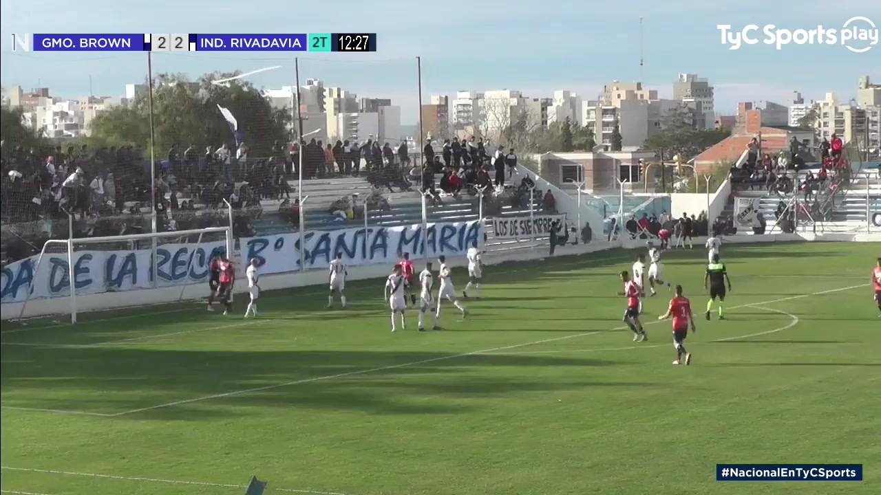 ARG D2 Guillermo Brown Vs Independiente Rivadavia  Goal in 59 min, Score 3:2