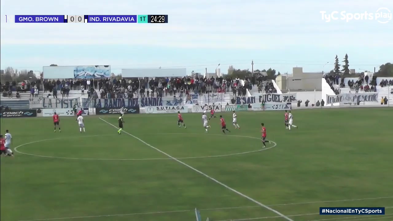 ARG D2 Guillermo Brown Vs Independiente Rivadavia 23 ทำประตู  ประตู, ทำคะแนน 1:0