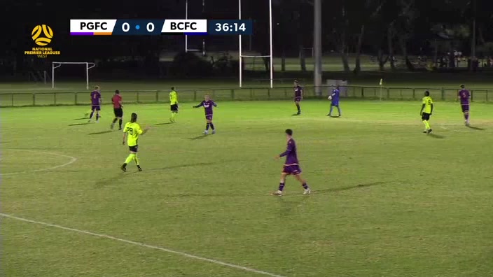 WAUS D1 Perth Glory (Youth) Vs Bayswater City Makeche Goal in 38 min, Score 0:1