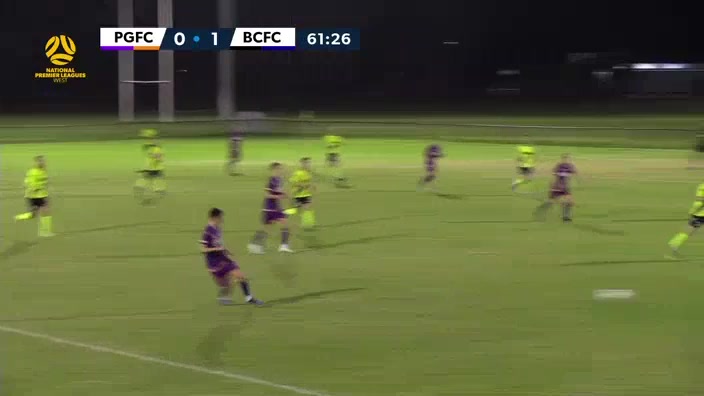 WAUS D1 Perth Glory (Youth) Vs Bayswater City Andrew Goal in 64 min, Score 1:1