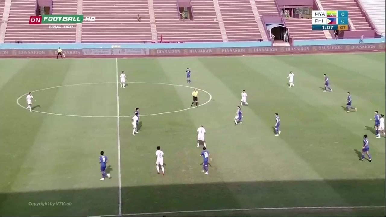 SEAG Myanmar U23 Vs Philippines U23 Naing Tun Win Goal in 1 min, Score 1:0