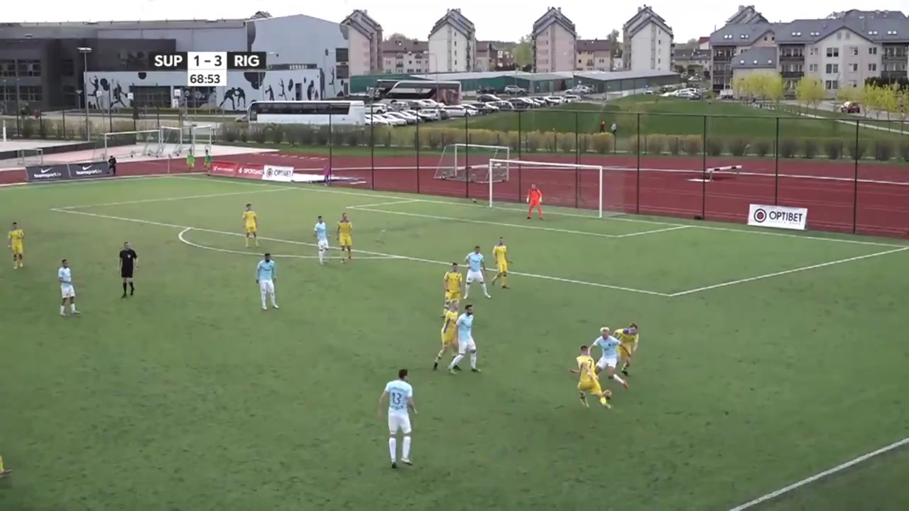 LAT D1 Super Nova Vs Riga FC Gabriel Ramos Goal in 71 min, Score 1:4