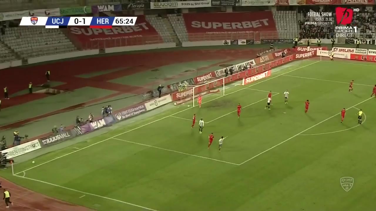 ROM D2 Universitaea Cluj Vs Hermannstadt Alhassan Goal in 67 min, Score 0:2