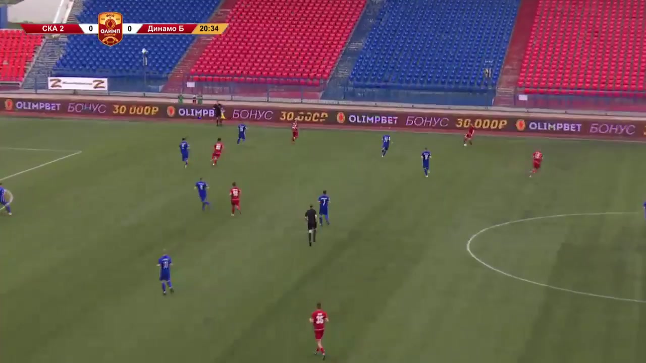 RUS D2 SKA Khabarovsk II Vs Dinamo Briansk Pikatov Goal in 22 min, Score 0:1