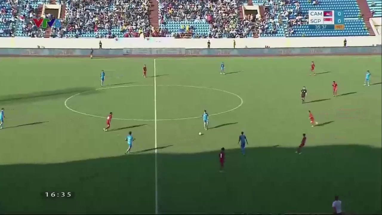 东南运 柬埔寨U23(中) Vs 新加坡U23 35分Saifullah Akbar进球,比分0:1