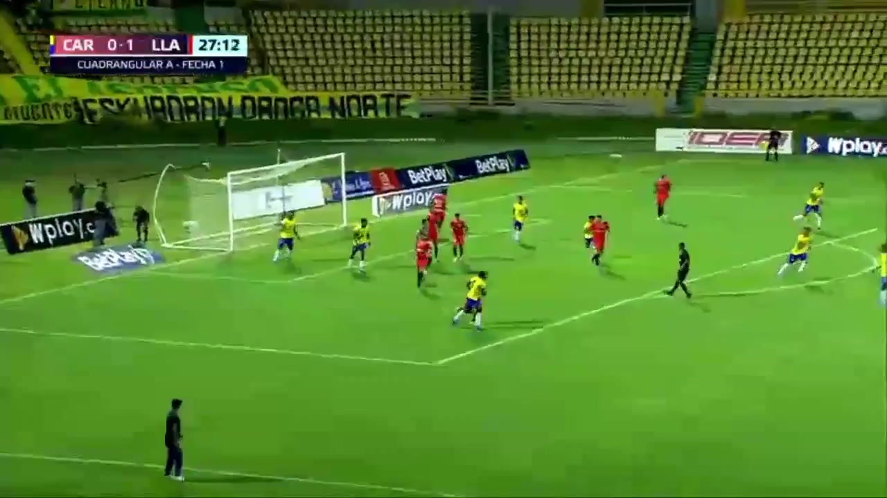 COL D2 Real Cartagena Vs Llaneros FC Bryan Urueña Goal in 27 min, Score 0:2