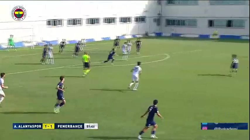 TUR U19 Alanyaspor U19 Vs Fenerbahce U19  Goal in 53 min, Score 1:2