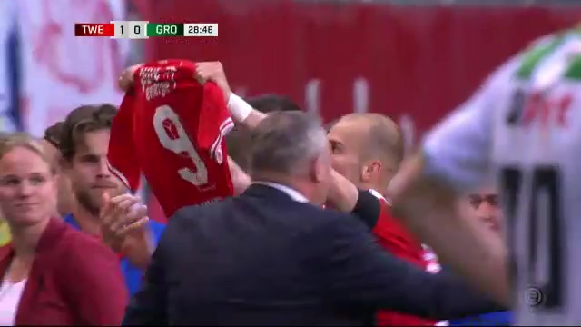 HOL D1 FC Twente Enschede Vs Groningen Vaclav Cerny Goal in 28 min, Score 1:0