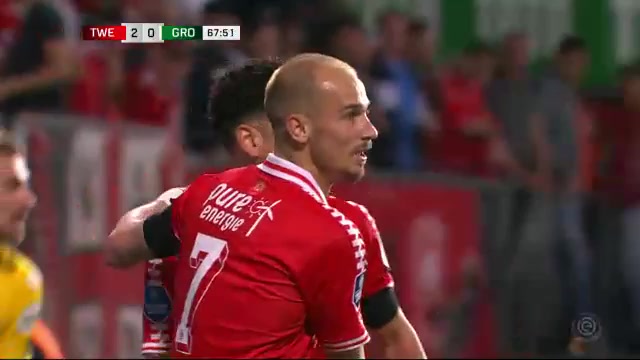 HOL D1 FC Twente Enschede Vs Groningen Dimitrios Limnios Goal in 68 min, Score 2:0