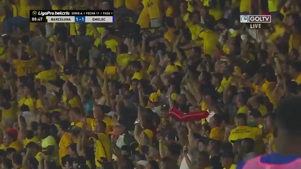 ECU D1 Barcelona SC(ECU) Vs Club Sport Emelec Michael Alexander Carcelen Carabali Goal in 90 min, Score 1:1