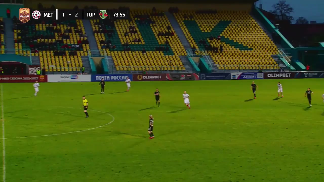 235 Metallurg Lipetsk Vs Torpedo Moscow 75 skor gol Vladislav Adaev, skor 1:3