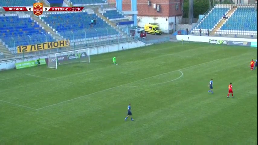 RUS D2 Legion Dynamo Vs Rotor Volgograd B Shikhayev Goal in 25 min, Score 1:0