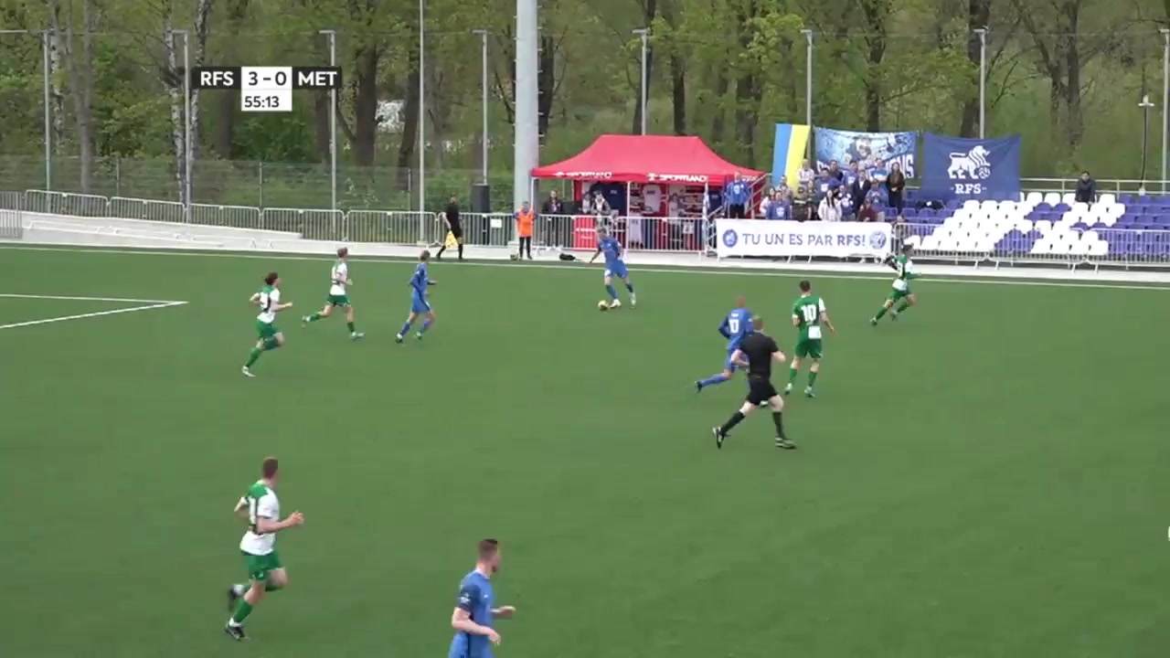 LAT D1 Rigas Futbola skola Vs Metta/LU Riga  Goal in 56 min, Score 3:1