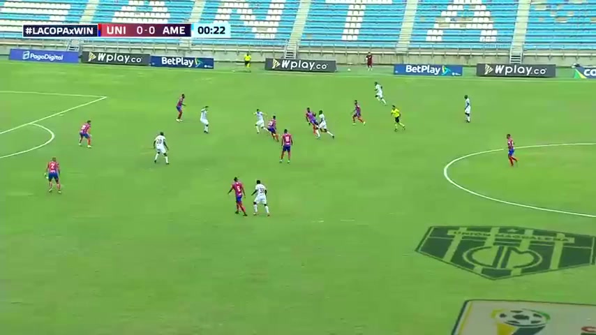 COL Cup Union Magdalena Vs America de Cali Daniel Alejandro Hernandez Gonzalez Goal in 1 min, Score 0:1