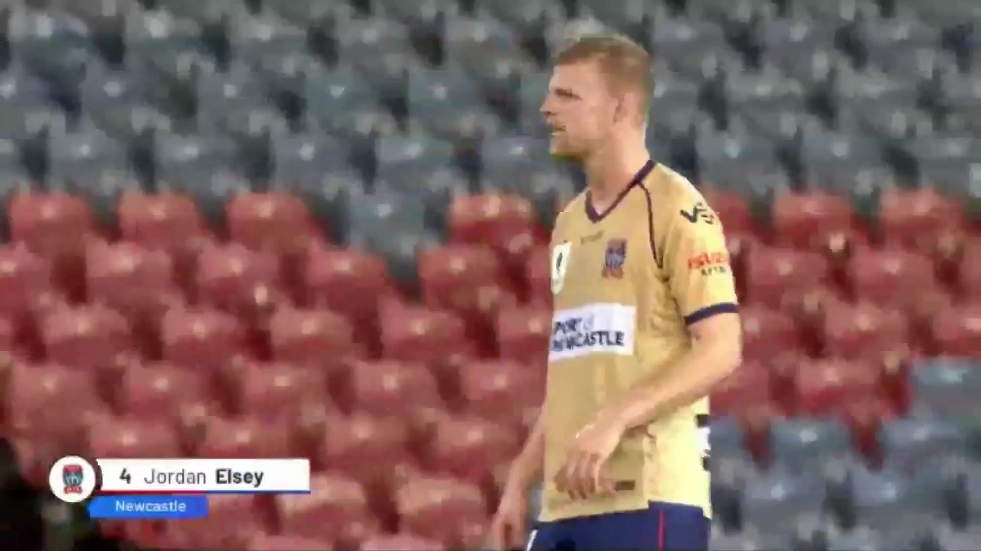 A FFA Cup Newcastle Jets Vs Perth Glory Jordan Elsey Goal in 24 min, Score 1:0