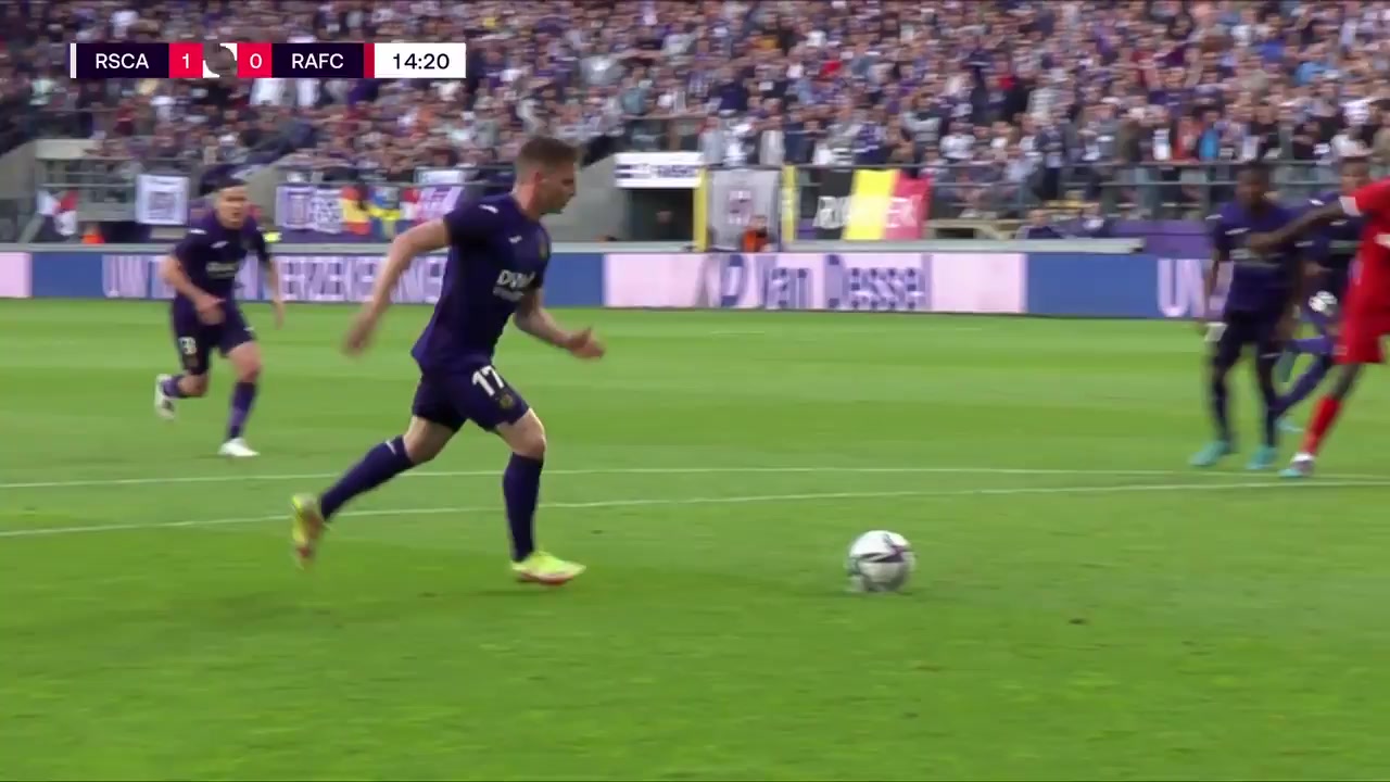 BEL D1 Anderlecht Vs Royal Antwerp Sergio Gómez Martín Goal in 13 min, Score 1:0