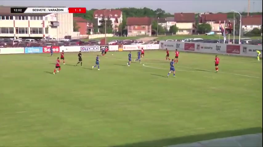 CRO D2 Radnik Sesvete Vs NK Varteks Varazdin Belcar Goal in 12 min, Score 1:1