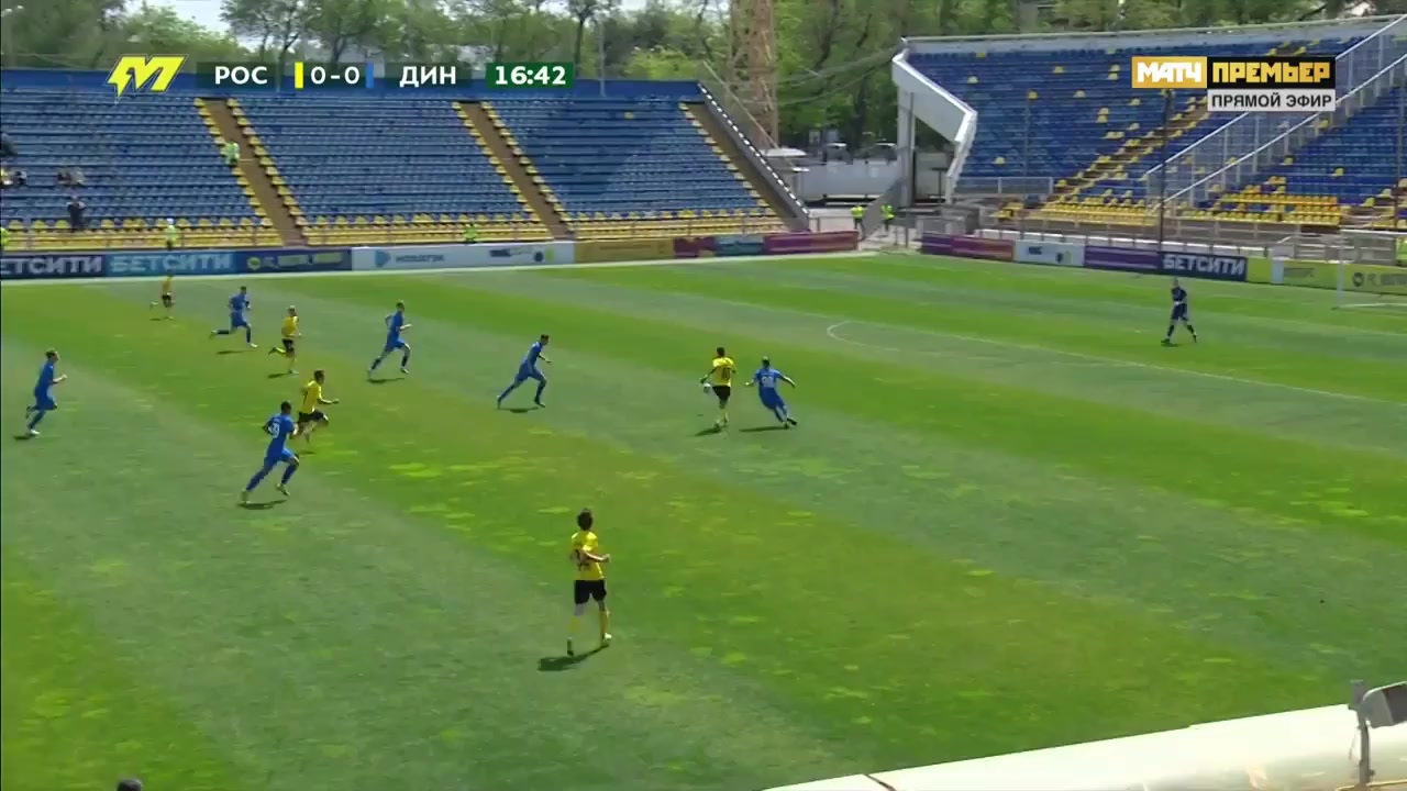 RUS YthC FK Rostov Youth Vs Dinamo Moscow Youth Ntumba Goal in 16 min, Score 1:0