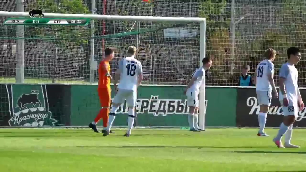 RUS YthC FK Krasnodar Youth Vs Strogino Youth Komar Goal in 28 min, Score 3:1