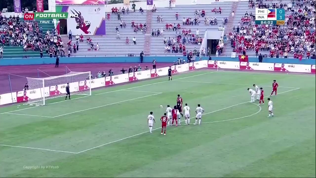 SEAG Philippines U23 Vs Indonesia U23 85 phút Vào, ghi bàn 0:4