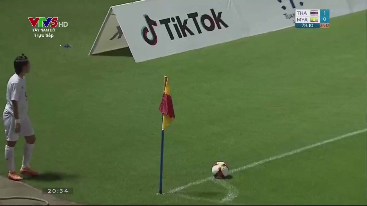 SEAGW Thailand (w) Vs Myanmar (w) Tun Win Theingi Goal in 78 min, Score 1:1