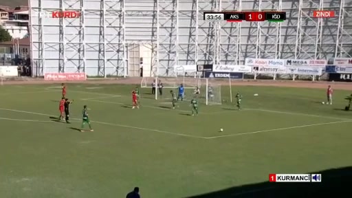 TUR 3B Aksarayspor Vs 76 Igdir Belediye spor Gürcan Gözüm Goal in 34 min, Score 2:0