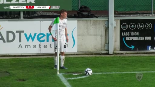 AUT D2 SKU Amstetten Vs Grazer AK 61 phút Stefan FeiertagVào, ghi bàn 2:0