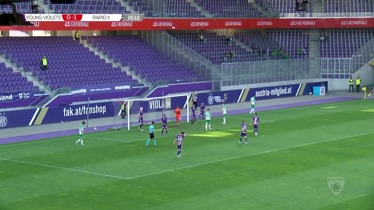 AUT D2 Austria Wien (Youth) Vs Rapid Vienna (Youth) Fabian Eggenfellner Goal in 16 min, Score 0:2