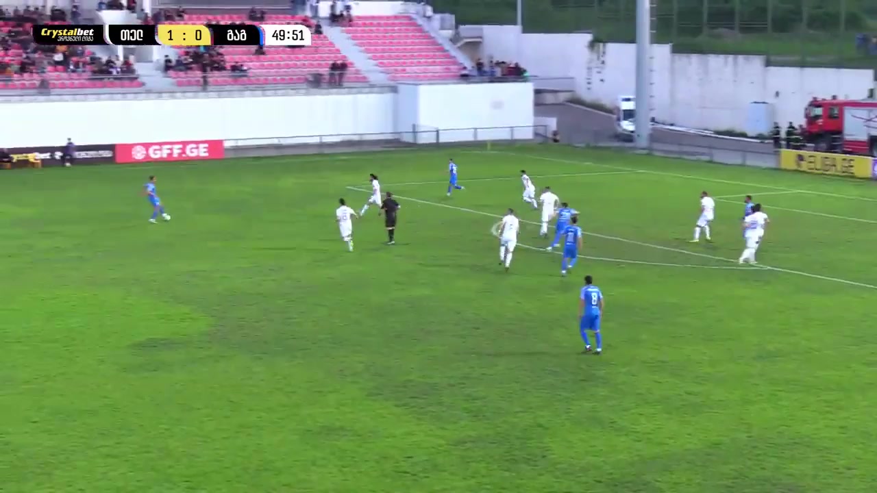 GEO D1 FC Telavi Vs Gagra Tbilisi  Goal in 51 min, Score 1:1