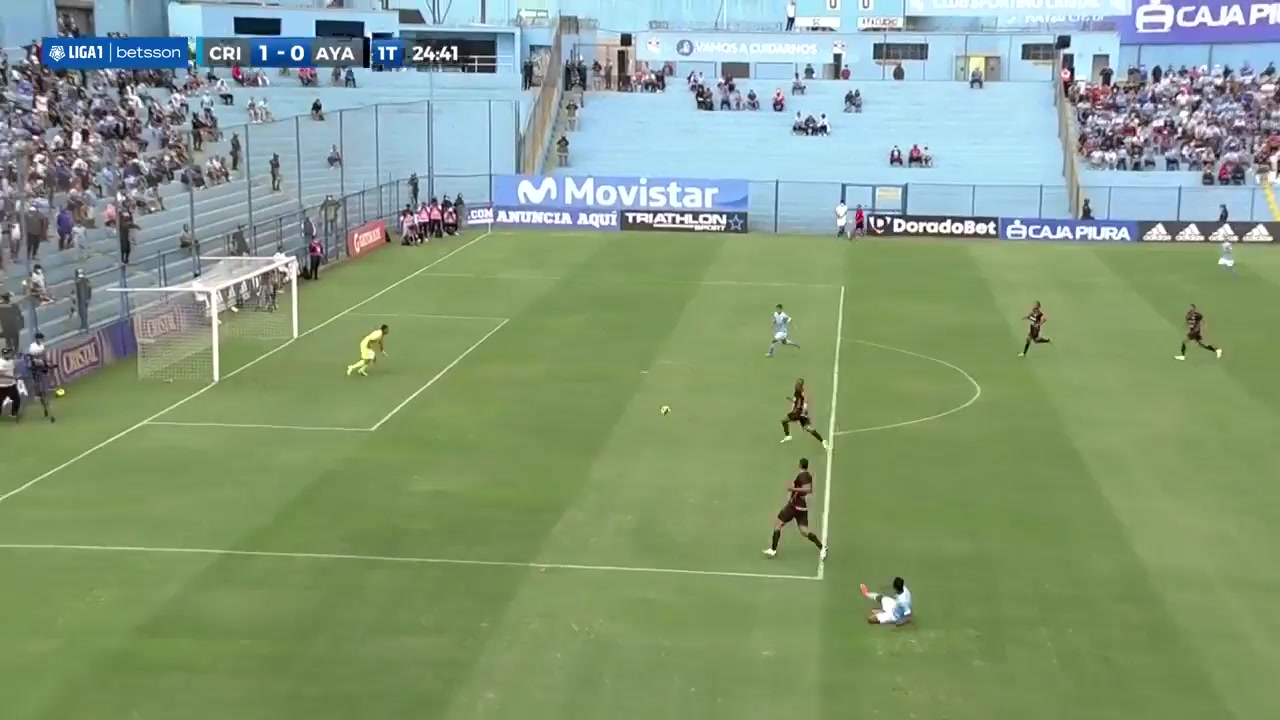 PER D1 Sporting Cristal Vs Inti Gas Deportes Christopher Olivares Goal in 24 min, Score 2:0