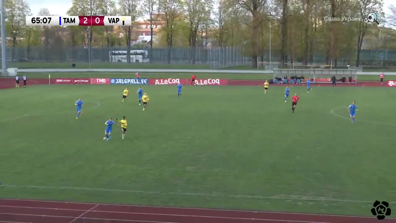 EST D1 Tartu JK Maag Tammeka Vs Vaprus Parnu Henri Välja Goal in 66 min, Score 3:0