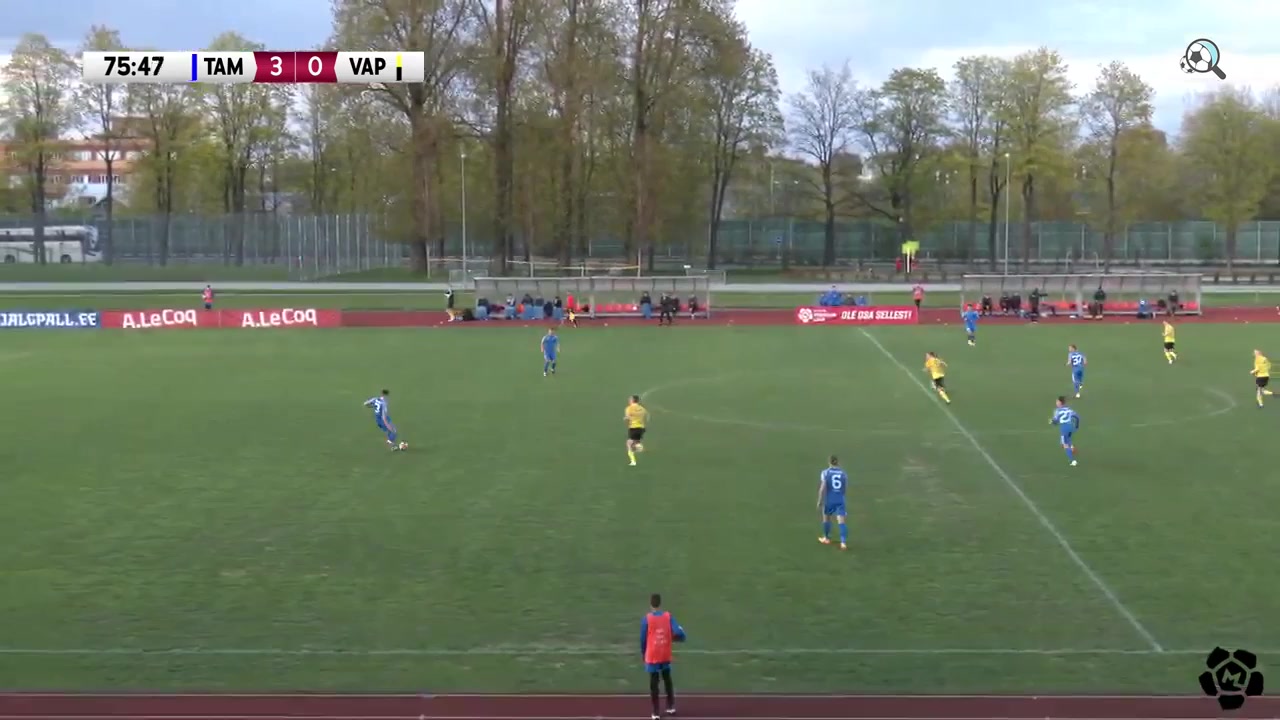 EST D1 Tartu JK Maag Tammeka Vs Vaprus Parnu Kristjan Kask Goal in 77 min, Score 4:0