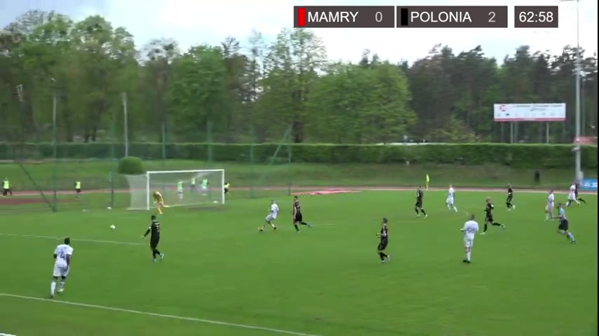 IV liga Mamry Gizycko Vs Polonia Warszawa  Goal in 64 min, Score 0:2