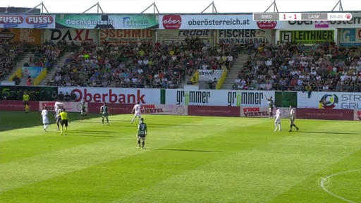 AUT D1 SV Ried Vs LASK Linz  Goal in 67 min, Score 1:1