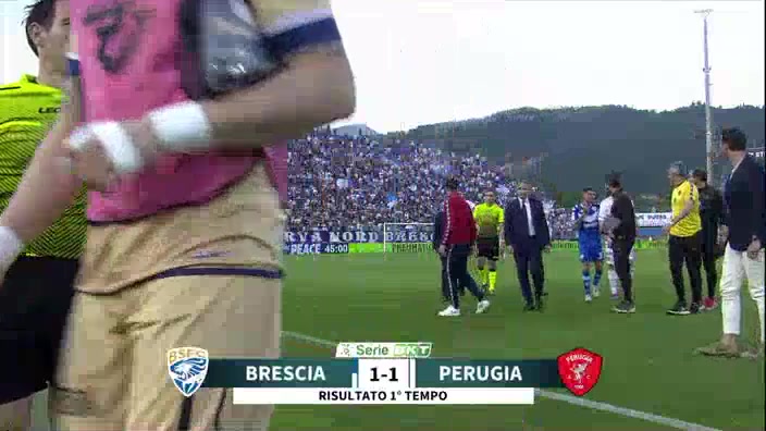 ITA D2 Brescia Vs Perugia  Goal in 45+ min, Score 1:1