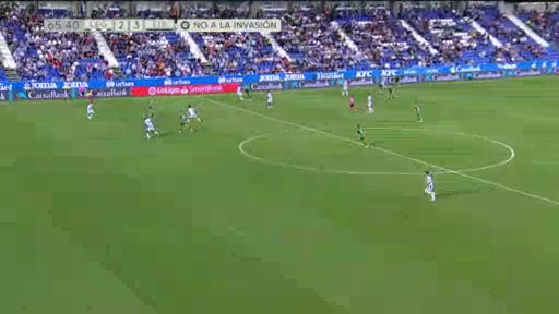 SPA D2 Leganes Vs Eibar Yanis Rahmani Goal in 65 min, Score 2:3