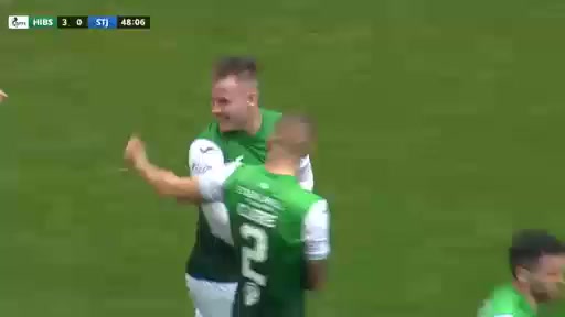 SCO PR Hibernian Vs Saint Johnstone James Scott Goal in 49 min, Score 2:0