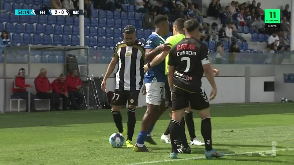 POR D2 Feirense Vs Nacional da Madeira  Goal in 55 min, Score 2:1