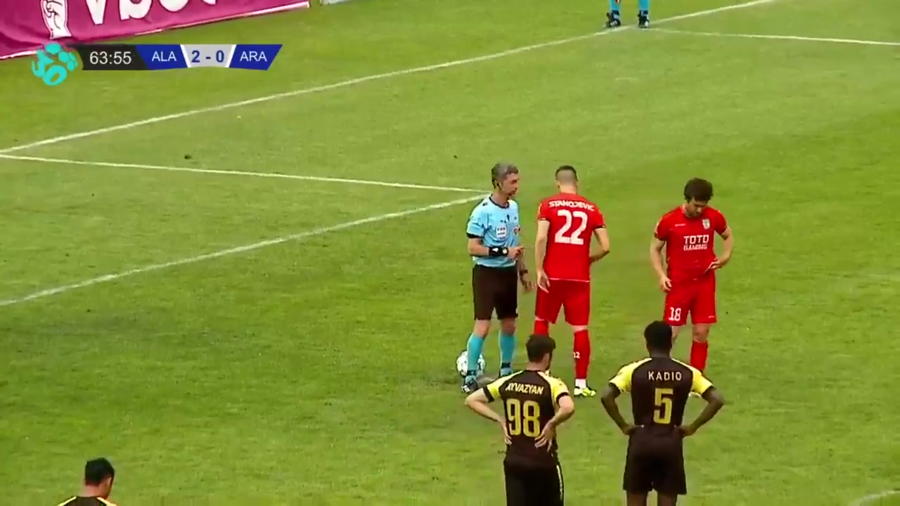 ARM D1 Alashkert Vs Ararat Yerevan 65 phút Igor StanojevicVào, ghi bàn 2:1