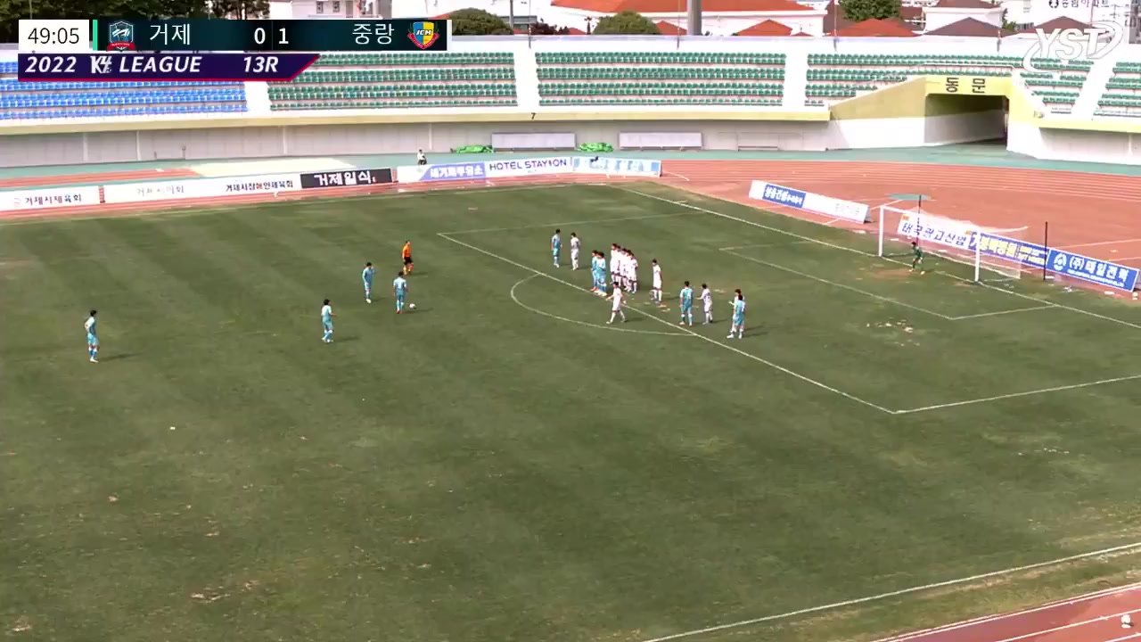 KCL 4 Geoje Citizen Vs Jungnang Chorus Mustang FC  Goal in 50 min, Score 1:1